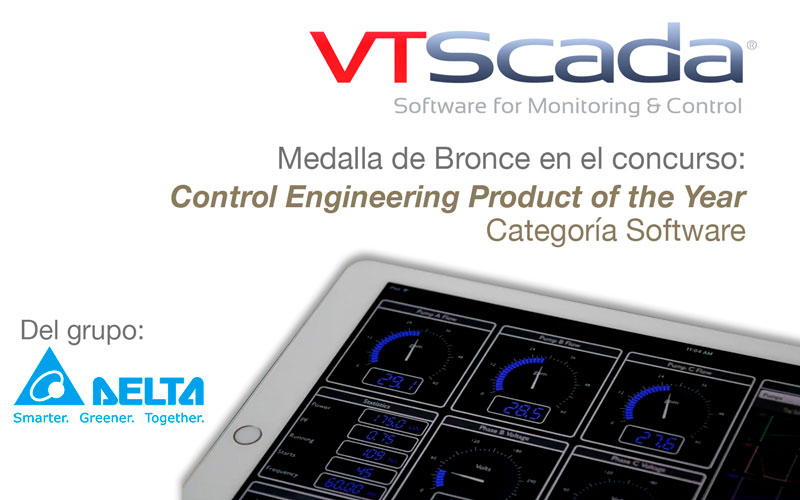 Software VTScada de Delta Electronics premiado